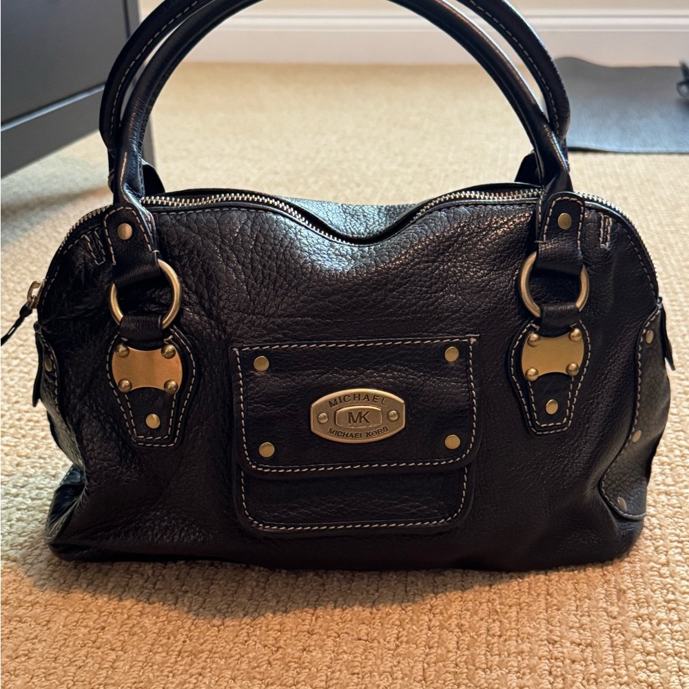 Michael Kors Black Leather Handbag